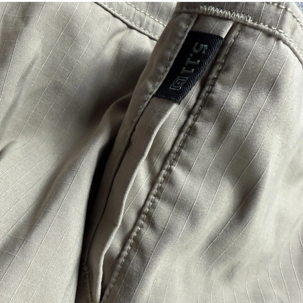5.11 Tactical Mens 38x31 Fast-Tac Urban Pants Regular Stretch Khaki EMS Police